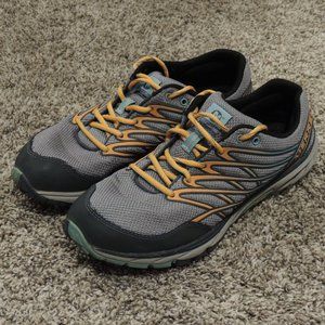 Merrell Trail Running Shoes Womens 9 gray Orange